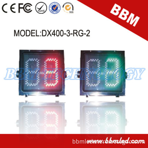 400mm 2 Digital Traffic Light Timer of Red Green Colors